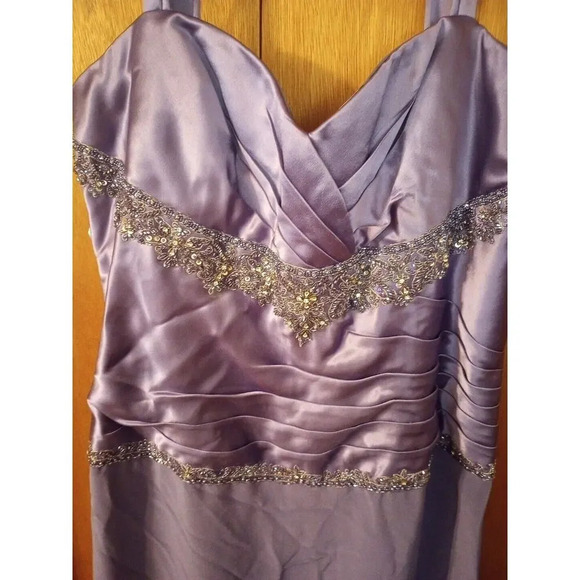 Montage by Mon Cheri Dress Jacket Set SZ 18 New Mother of Bride Beaded Formal - Picture 5 of 13